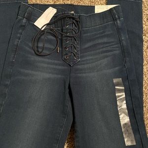 High rise pull on jegging